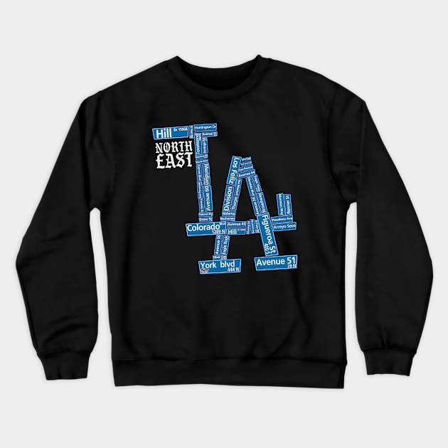 Los Angeles Crewneck Sweatshirt by The Art of Sammy Ruiz